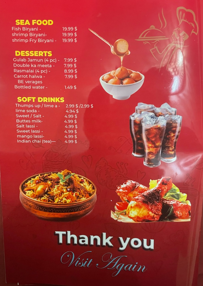 Bawarchi Biryani Corner Menu - Image 3